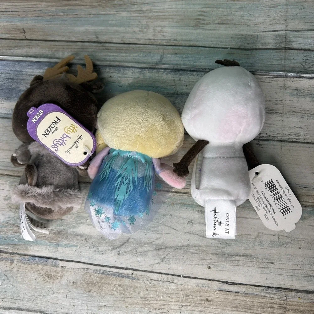 Hallmark Itty Bittys Frozen Disney Elsa Olaf Sven‎ Plush Stuffed Animal
